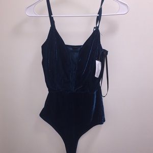 brand new velvet bodysuit